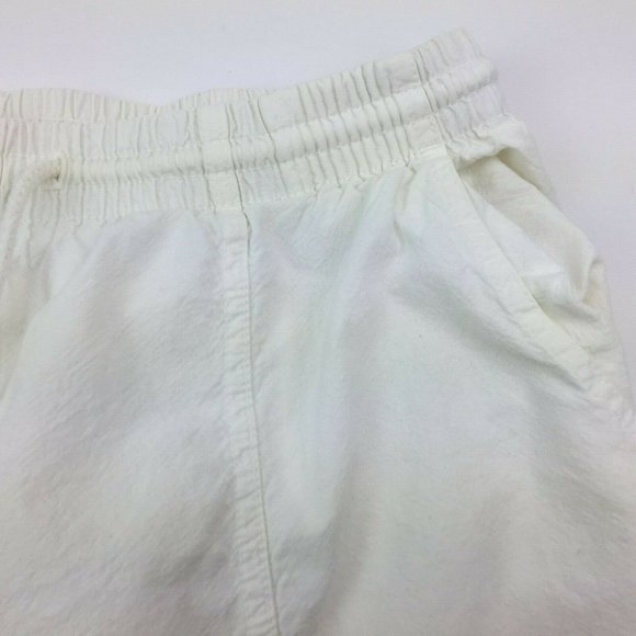 Erica Women's White Elastic Waist Shorts Stretch 100% Cotton Large - Picture 5 of 9